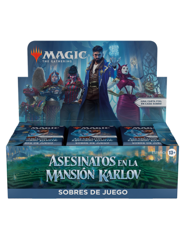 Caja de sobres de juego de Asesinato...