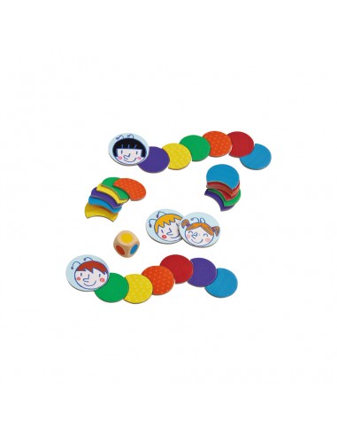 Juego de mesa dados preescolar colorido oruga educativo