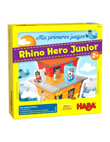 Juego de mesa Mis primeros juegos: Rhino Hero Junior de Haba