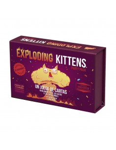 Juego de mesa tipo party para jugar con amigos Exploding Kittens party pack